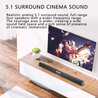 Barra de sonido panorámica inalámbrica OEM para altavoz Bluetooth Subwoofer Sistema de cine en casa inteligente para computadora y teléfono móvil
