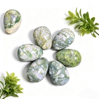 Œuf en Agate Mousse Polie de Haute Qualité, 4-5cm, Pierre Naturelle, Œufs de Pâques pour la Guérison, la Décoration Intérieure et les Cadeaux (Vente en Gros)