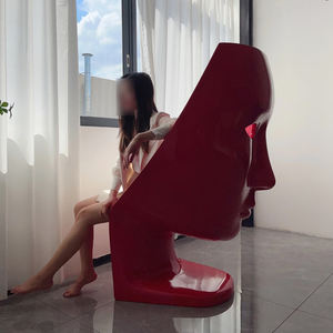 Fuso umano creativo in fibra di vetro oggetti artistici in resina statua e divano sedile scultura con per teschio maschera statua artigianale - Product Image 6