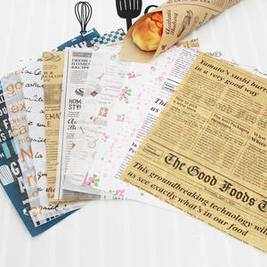 Papier d'emballage pour viande de charcuterie, résistant à la graisse, de qualité alimentaire, avec logo et taille personnalisés, imprimé en gros - Product Image 1