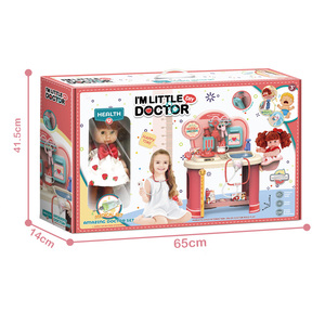 Nouvel ensemble de jeu de <span class=keywords><strong>docteur</strong></span> pour enfants avec table de 24 pouces, jouet de jeu de rôle pour bébé, poupée, jeu de simulation médicale pour les tout-petits, les filles - Product Image 5