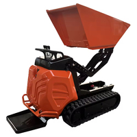 Chargeuse sur chenilles hydraulique diesel HDCX-600 KOOP4kw, capacité de charge de 600 kg, haute efficacité pour le transport de terre, de sable et de gravier