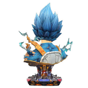 Precio de Fábrica MUSI, Busto de Vegeta 1/1, Figura de Anime Colorida en Fibra de Vidrio y Resina, Directamente del Fabricante - Product Image 3