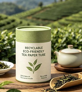 Boîte cadeau ronde en papier kraft biodégradable avec couvercle, emballage personnalisé pour café et aliments, options de pelliculage mat - Product Image 4