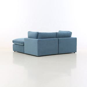 Personnalisation liquide répulsif résistant aux taches anti-déversement blanc tissu adapté aux animaux de compagnie en forme de L <span class=keywords><strong>2</strong></span> places canapé canapé modulaire sectionnel - Product Image 4