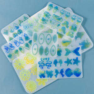 Moule de boucles d'oreilles en résine époxy, pour bricolage, pendentifs, collier, pendentif, moule en Silicone, fabrication artisanale, dm361 - Product Image 1