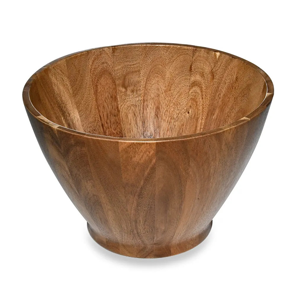 Extra Single Large Acacia Wood Serving Bowl for Fruits or Salads