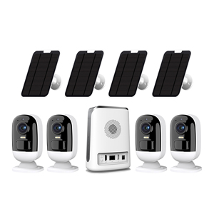 Điện năng thấp năng lượng mặt trời <span class=keywords><strong>Camera</strong></span> An Ninh với NVR Monitor & <span class=keywords><strong>IP</strong></span> mạng miễn phí Plug-in thiết kế được xây dựng trong còi báo động & mic trạm cơ sở bao gồm - Product Image 2