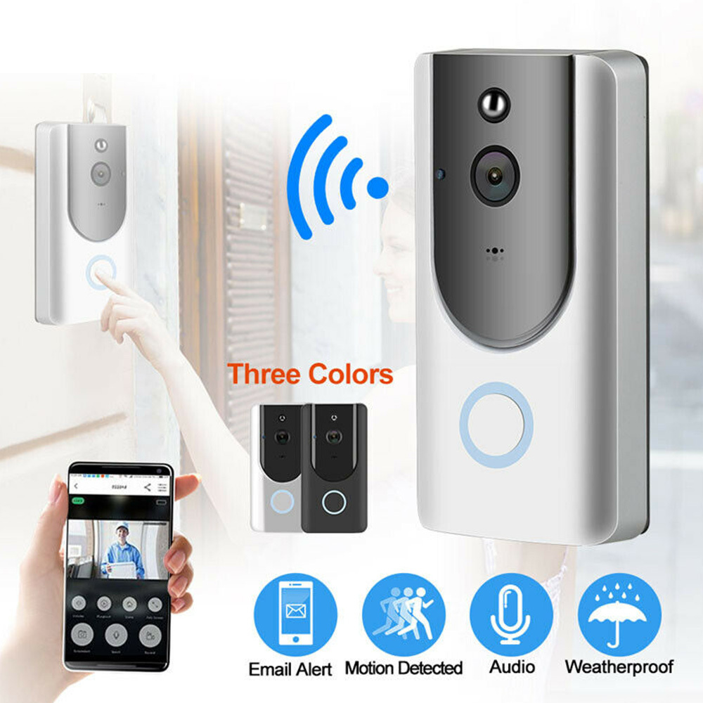 TUYA Smart WiFi Video Doorbell Camera, 1080P HD Wireless Doorbell with Two-Way Audio, Night Vision, Motion Detection & App Control - View 2