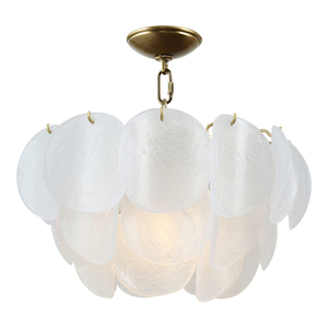 Copper Customized <b>Modern</b> Glass <b>Ceiling</b> Pendant <b>Light</b> Chandelier All Copper Natural Marble for Living Room Includes AC Power Bulb - Product Image 3