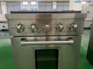 Estufa de 24 Pulgadas con 4 Quemadores y 2.37 Pies Cúbicos Cocina de Convección a Gas Natural con Encendido Electrónico, Luz Interior y Acabado en Acero Inoxidable - Product Image 2