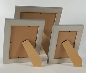 Bán buôn tùy chỉnh trừu tượng thiết kế hiện đại màu xám trắng 4x6 <span class=keywords><strong>5x7</strong></span> inch bảng hiển thị hình ảnh đứng khung nhựa - Product Image 5