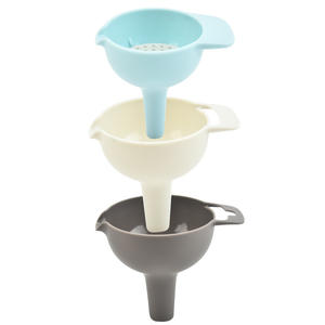 ชุดกรวยพร้อมตัวกรองพลาสติก3ชิ้นอุปกรณ์ครัวที่ถอดออกได้อเนกประสงค์พร้อมตัวกรอง - Product Image 4