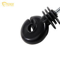 Lydite-aisladores de cercado de plástico negro, cercado eléctrico, anillo de perno, clavos en poste de madera, OEM