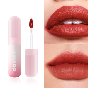 Fashion Cosmetic Nude New Brown Red Pink Lipstick Custom Labeling <b>Waterproof</b> Long Lasting Vegan Matte Liquid Lipstick - Product Image 2