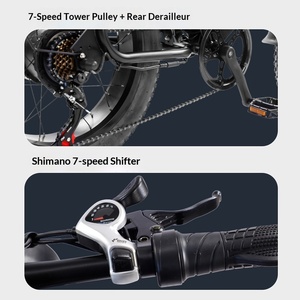 Bicicleta Eléctrica Todoterreno Snow Mountain con Motor Trasero sin Escobillas, Batería de Litio, Pendiente de 35 Grados, Velocidad Superior a 20 km/h - Product Image 3