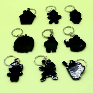 Vente en gros Nouveau design Cadeaux de Noël Porte-clés en pvc souple avec dessin animé japonais Anime chat Porte-clés mignon en pvc pour homme en pain d'épice - Product Image 2