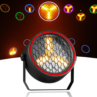 Projecteur de scène LED COB 3x30W rétro avec bandes LED RGB, effet blinder, contrôle DMX512, idéal pour les fêtes et les studios de danse