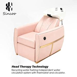 Fauteuil de lavage moderne pour salon de coiffure, en cuir synthétique durable, réglable en hauteur, confortable, avec fonction massage, couleur personnalisable - Vente chaude en Italie - Product Image 4