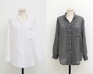 Thời Trang Mới Phụ Nữ Dài Tay Áo Sơ Mi Cotton Linen Áo Ve Áo Nút Cardigan Mỏng Phong Cách Tops Cho Phụ Nữ Cô Gái Giản Dị Áo Sơ Mi - Product Image 6