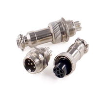 Connecteur mâle et femelle pour câble d'aviation GX12, 2, 3, 4, 5 et 6 conducteurs, prise et douille 12 mm