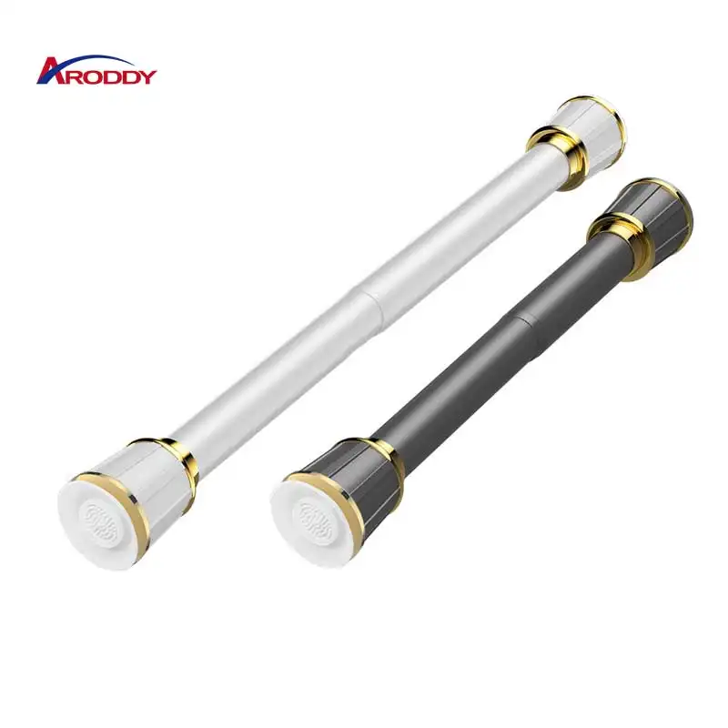 Yarun New Arrival Adjustable Telescopic Pole Curtain Custom Fancy Curtain Rod Finials And Bracket For Hotel