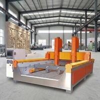 Macchina per Incisione su Pietra 3D JK di Alta Qualità, Router CNC a 4 Assi, 5.5kW, 380V, Garanzia di 3 Anni, Lunghezza Massima di Taglio 3200mm, Motore PLC