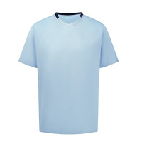 T-shirt pour homme à col en V, respirant, à séchage rapide, Dryfit, pour padel, tennis de table, pickleball, volley-ball, action sportive et sports