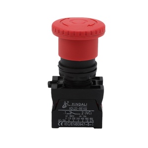 XDL22-ES542 22mm Red Mushroom Latching Emergency Stop Push Button <b>Switch</b> 1NC Release IP67 220V 10A - Product Image 1