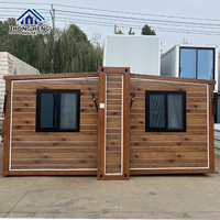 Casa Contenedor Modular Prefabricada Moderna de 20 pies, Expandible, de Acero, de Lujo, Plegable, Portátil, Oficina Móvil, Vivienda Pequeña, Almacén