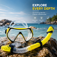Ensemble de plongée en apnée pour adultes en gros : Masque de plongée anti-buée à vision large avec tuba à embout sec pour la natation, la plongée sous-marine et les voyages à la plage