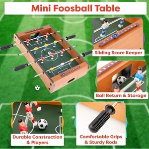 Juego de Futbolito Portátil de Mesa, Mini Futbolín con Dos Balones y Marcador, para Adultos y Niños - Product Image 2