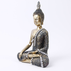 Venta al por mayor resina decoración del hogar TGA04 Sudeste asiático hindú Buda Fengshui sentado dioses Budda estatuilla - Product Image 5