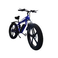 Vélo de montagne électrique 2026 500W 48V 10.4Ah 7 vitesses, pneus larges en alliage d'aluminium, batterie au lithium, moteur de moyeu avant, freins à disque mécaniques