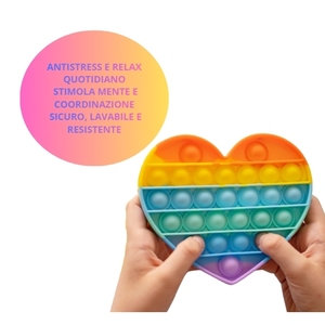 Juguetes Sensoriales de Silicona con Forma de Unicornio y Corazón, Arcoíris, para Aliviar el Estrés, Reutilizables y Portátiles - Product Image 4