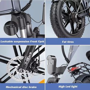 <span class=keywords><strong>Vélo</strong></span> de montagne <span class=keywords><strong>électrique</strong></span> <span class=keywords><strong>EP</strong></span>-2PRO 250W 48V 7 vitesses pour adulte, moteur roue arrière, frein à disque, batterie lithium, cadre en alliage d'aluminium - Product Image 4