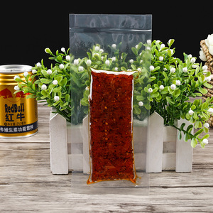 Transparent <b>Vacuum</b> Food <b>Bag</b> 14x20cm For Meat And Sausage Storage Compression Packaging Rectangle PE Material - Product Image 2