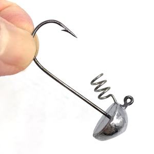 Cabeza de plantilla Vertical de tungsteno shakey jighead plumbum, señuelo de gancho horizontal para finura, sensación de pesca, cabeza de Shakey - Product Image 4