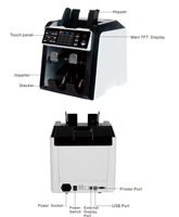 AL-950 ARS Bill Counter Mix bill valeur argent comptant argent comptant machine de comptage d'argent
