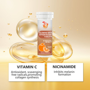 Comprimés effervescents OEM ODM pour une peau éclatante, à la vitamine C, saveur orange, pour une énergie explosive et une peau plus lisse - Product Image 2