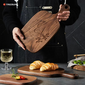 Tabla de Cortar de Madera de Nogal Negro Ecológica, Accesorios de Cocina, Bandeja para Servir Pan y Frutas, Tabla de Cortar de Madera - Product Image 3