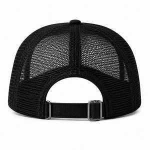 Custom 3D Embroidered <b>Black</b> Trucker <b>Cap</b> Mesh Back Adjustable Snap back Hat Trucker <b>Cap</b> 3D Puff Embroidery Trucker <b>Baseball</b> - Product Image 2