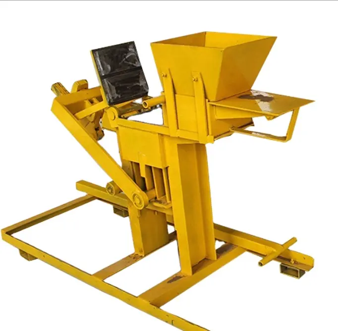 2-45 manual clay block machine Eco interlocking block bricks machine clay bricks making machinery