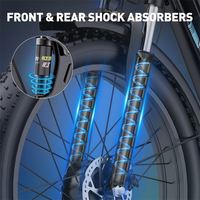 Nuevo estilo, bicicleta eléctrica de ciudad recargable de 2000W, bicicleta E de 26 pulgadas, 7 velocidades, 48V, bicicleta eléctrica de largo alcance para adultos, dos asientos
