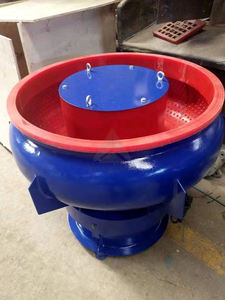 Nouvelle machine de finition vibratoire automatique à haute efficacité, moteur à engrenages, capacité de 30 L, puissance de 0,25 kW pour le polissage de surface des pièces métalliques - Product Image 5