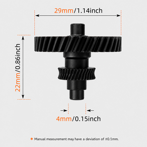 Kit Ingranaggi Estrusore per Stampante 3D Anycubic Kobra 3 Max, Doppia Trasmissione a Ingranaggi, Filamento 1.75mm, Acciaio Temprato Nero, Parte di Ricambio - Product Image 6