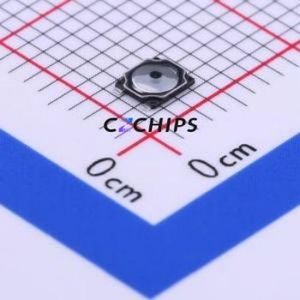 1TS016A-2300-0600-CT Tactile Switch SMD,2.6x3mm Switch Single Pole Single Throw Round Button 2.3N Vertical Mount - Product Image 1