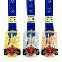 Médaille de finisseur personnalisée de la série estivale avec rubans, ouvre-bouteille de la série des vainqueurs, médaille de course estivale en alliage de zinc émaillé