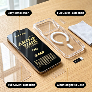 Protector de Pantalla de Vidrio Templado Transparente 3D de Alta Calidad, Anti-Rayones, HD, para iPhone 15 Pro <span class=keywords><strong>Max</strong></span>, Venta al Por Mayor - Product Image 4