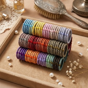 Accessoires Cheveux Personnalisés en Gros, Élastiques à Cheveux en Corde Tressée Colorée, Perles Torsadées Tresses pour Femmes Filles - Product Image 5